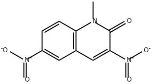 1-甲基-3,6-二硝基-2(1H)-喹啉酮 结构式