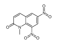 1-甲基-6,8-二硝基-2(1H)-喹啉酮 结构式