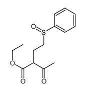 Butanoic acid, 3-oxo-2-[2-(phenylsulfinyl)ethyl]-, ethyl ester 结构式