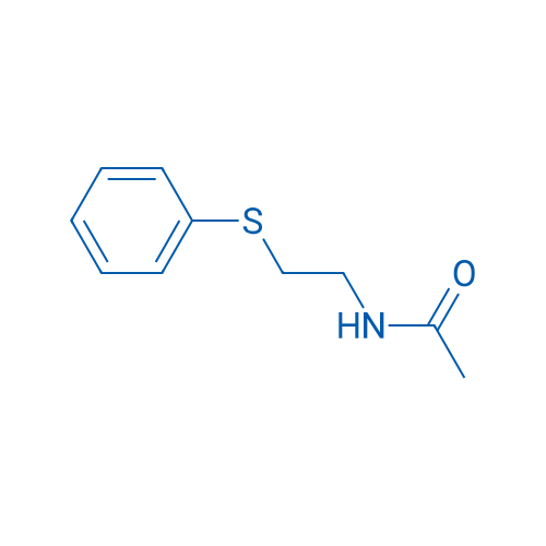 N-(2-(苯硫基)乙基)乙酰胺 结构式