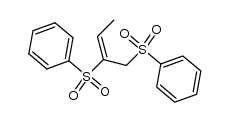 Benzene, 1,1′-[(1-ethylidene-1,2-ethanediyl)bis(sulfonyl)]bis-, (E)- 结构式