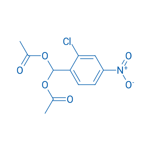 Methanediol, 1-(2-chloro-4-nitrophenyl)-, 1,1-diacetate 结构式