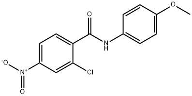2-氯-N-(4-甲氧基苯)-4-硝基苯甲酰胺 结构式