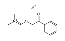 Methanaminium, N,N-dimethyl-1-[(2-oxo-2-phenylethyl)thio]-, bromide (1:1) 结构式