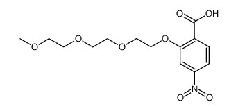2-[2-(2-(2-甲氧基乙氧基)乙氧基)乙氧基]-4-硝基苯甲酸 结构式