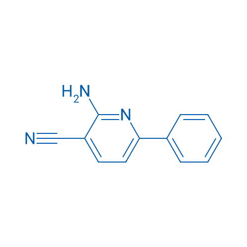 2-氨基-6-苯基烟腈 结构式
