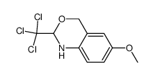 1,4-二氢-6-甲氧基-2-(三氯甲基)-2H-3,1-苯并恶嗪 结构式