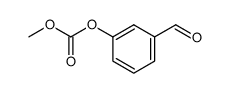 3-甲酰基苯基碳酸甲酯 结构式