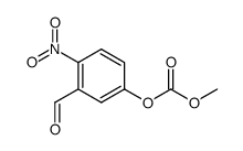 Carbonic acid, 3-formyl-4-nitrophenyl methyl ester 结构式