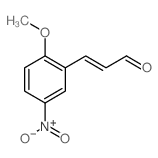 3-(2-甲氧基-5-硝基苯基)-2-丙烯醛 结构式