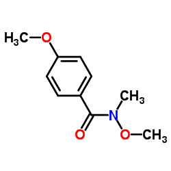 N,4-二甲氧基-N-甲基苯甲酰胺 结构式