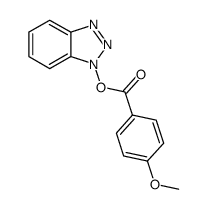 Benzoic acid, 4-methoxy-, 1H-benzotriazol-1-yl ester 结构式