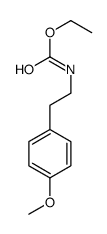 [2-(4-甲氧基苯基)乙基]氨基甲酸乙酯 结构式