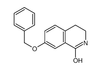 3,4-二氢-7-苄氧基-1(2H)-异喹啉酮 结构式