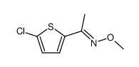 1-(5-氯-2-噻吩基)乙酮-O-甲基肟 结构式