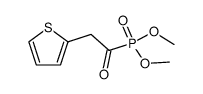 Phosphonic acid, P-[2-(2-thienyl)acetyl]-, dimethyl ester 结构式