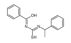 N-benzoyl-N'-(1-phenylethyl)thiourea 结构式