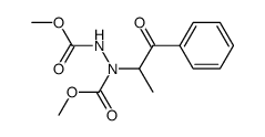 1-(1-甲基-2-氧代-2-苯基乙基)-1,2-肼二羧酸-1,2-二甲酯 结构式