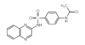 N(4)-acetylsulfaquinoxaline 结构式