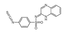 4-异硫氰酸根合-N-喹喔啉-2-基苯磺酰胺 结构式