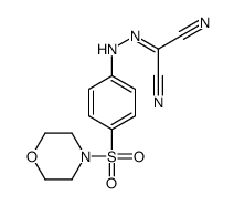 {[4-(4-morpholinylsulfonyl)phenyl]hydrazono}malononitrile 结构式