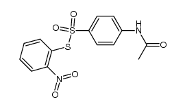 4-乙酰氨基苯硫代磺酸 S-(2-硝基苯基)酯 结构式