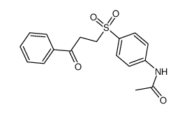 Acetamide, N-[4-[(3-oxo-3-phenylpropyl)sulfonyl]phenyl]- 结构式