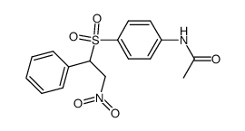 Acetamide, N-[4-[(2-nitro-1-phenylethyl)sulfonyl]phenyl]- 结构式