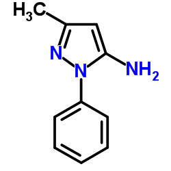 5-氨基-3-甲基-1-苯基吡唑 结构式