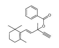1-Penten-4-yn-3-ol, 3-methyl-1-(2,6,6-trimethyl-1-cyclohexen-1-yl)-, 3-benzoate, (1E)- 结构式