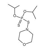 Morpholine, 4-[[bis(1-methylethoxy)phosphinothioyl]thio]- (9CI) 结构式