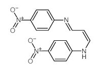 4-硝基-N-[(Z)-3-(4-硝基苯基)亚氨基丙-1-烯基]苯胺 结构式