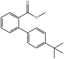 Methyl 4'-(1,1-dimethylethyl)[1,1'-biphenyl]-2-carboxylate 结构式