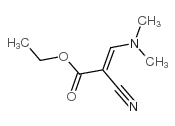 2-氰基-3-(二甲基氨基)丙烯酸乙酯 结构式