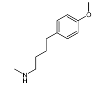 N-甲基-4-(4-甲氧基苯基)丁胺 结构式