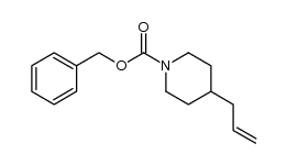 4-Allylpiperidine-1-carboxylic acid benzyl ester 结构式