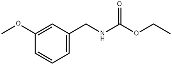 N-(3-甲氧基苄基)氨基甲酸乙酯 结构式