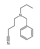 4-(苄基丙基氨基)丁腈 结构式