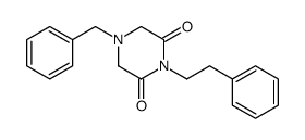 1-(2-苯乙基)-4-(苯甲基)-2,6-哌嗪二酮 结构式