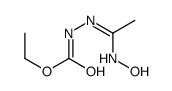 Hydrazinecarboxylic acid, 2-[1-(hydroxyamino)ethylidene]-, ethyl ester 结构式