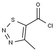 4-甲基-1,2,3-噻二唑-5-羰酰氯 结构式