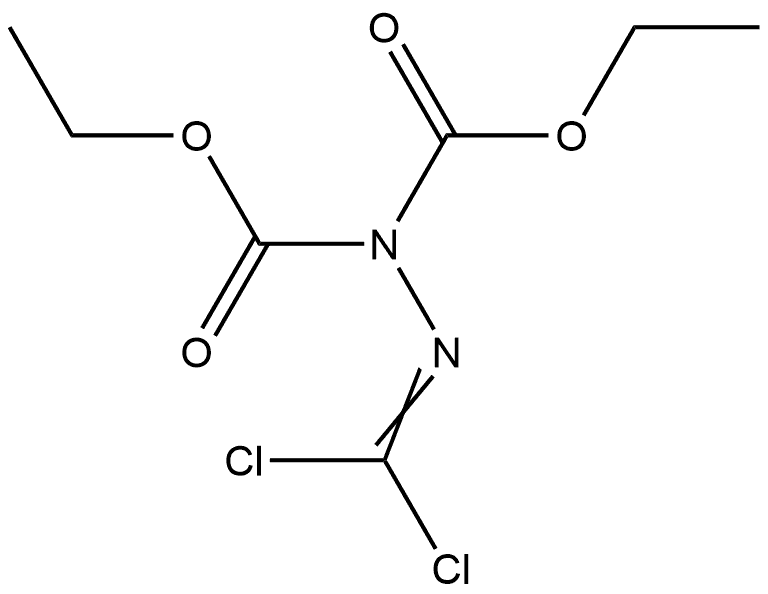 2-(二氯亚甲基)-1,1-肼二甲酸二乙酯 结构式
