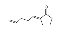 2-(4-戊烯-1-亚基)环戊酮 结构式