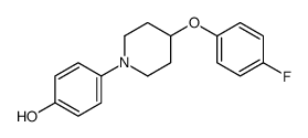 4-[4-(4-氟苯氧基)-1-哌啶基]苯酚 结构式