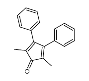 2,5-二甲基-3,4-二苯基环戊二烯酮 结构式