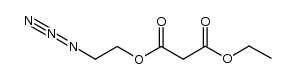 Propanedioic acid, 1-(2-azidoethyl) 3-ethyl ester 结构式