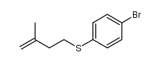 Benzene, 1-bromo-4-[(3-methyl-3-buten-1-yl)thio]- 结构式