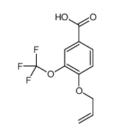 4-(2-丙烯-1-基氧基)-3-(三氟甲氧基)苯甲酸 结构式
