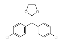 2-[双(4-氯苯基)甲基]-1,3-二氧戊环 结构式