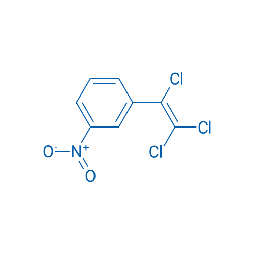 Benzene, 1-nitro-3-(1,2,2-trichloroethenyl)- 结构式